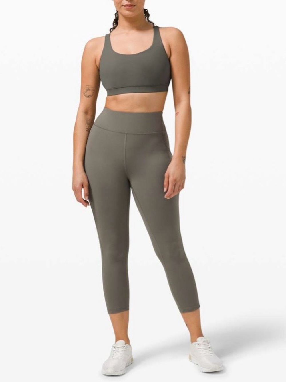 Lululemon Invigorate High-Rise Crop 23" Grey Sage 2